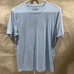 Express blue cotton stretch T-shirt